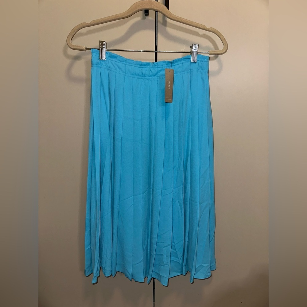 NWT J. Crew Vibrant Blue A-Line Skirt Size 2 - Picture 2 of 4